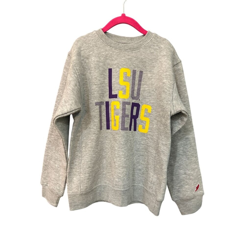 NWT League 91 Kids M (7-8) LSU Tigers Essential Crew, MSRP $40